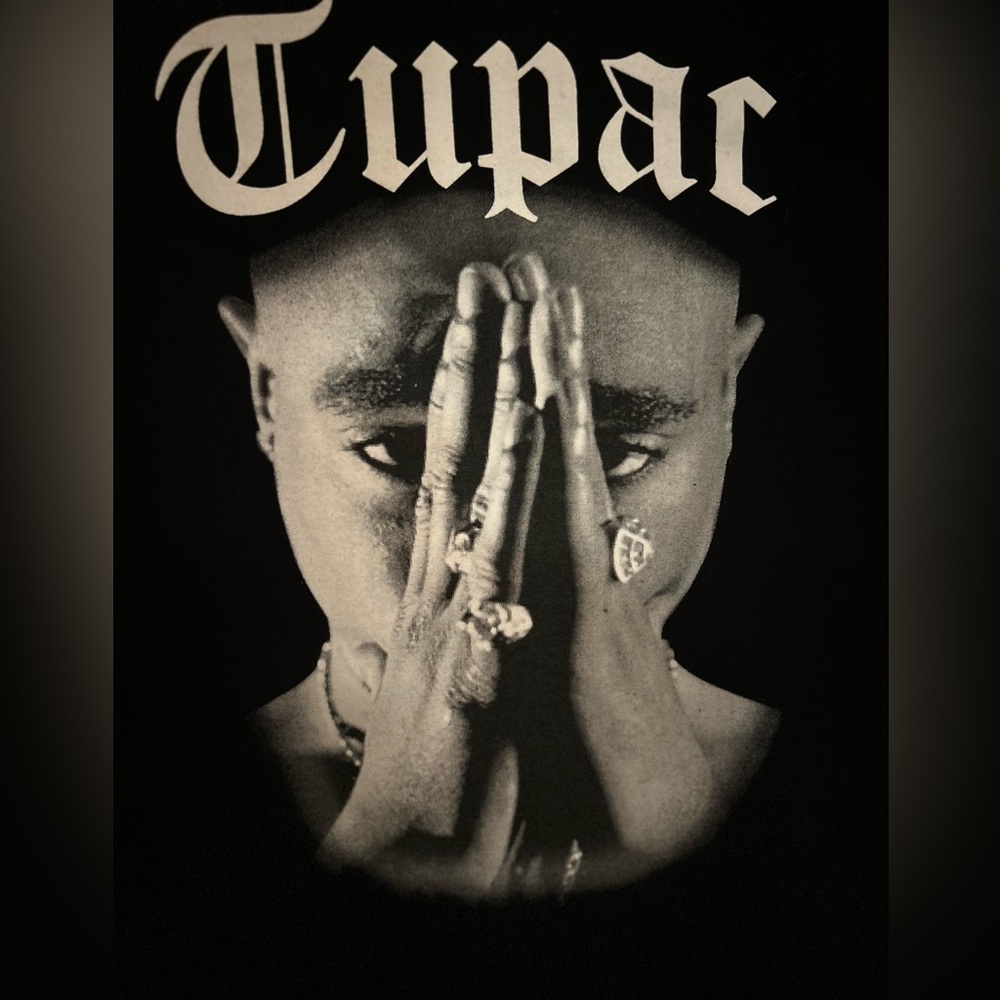 Black Tupac Graphic T-Shirt
